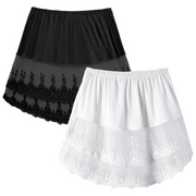 Adjustable Shirt Extender - Set of 2 Colours (Black & White)