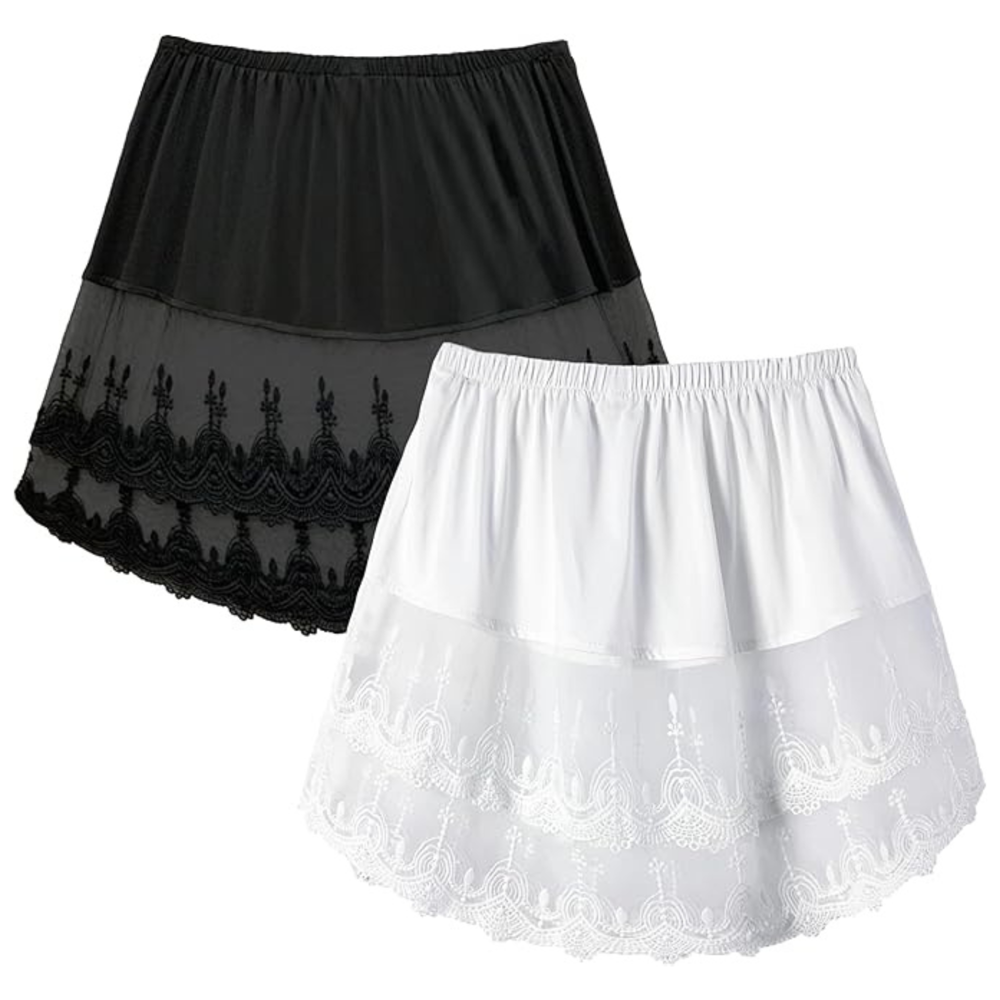 Adjustable Shirt Extender - Set of 2 Colours (Black & White)
