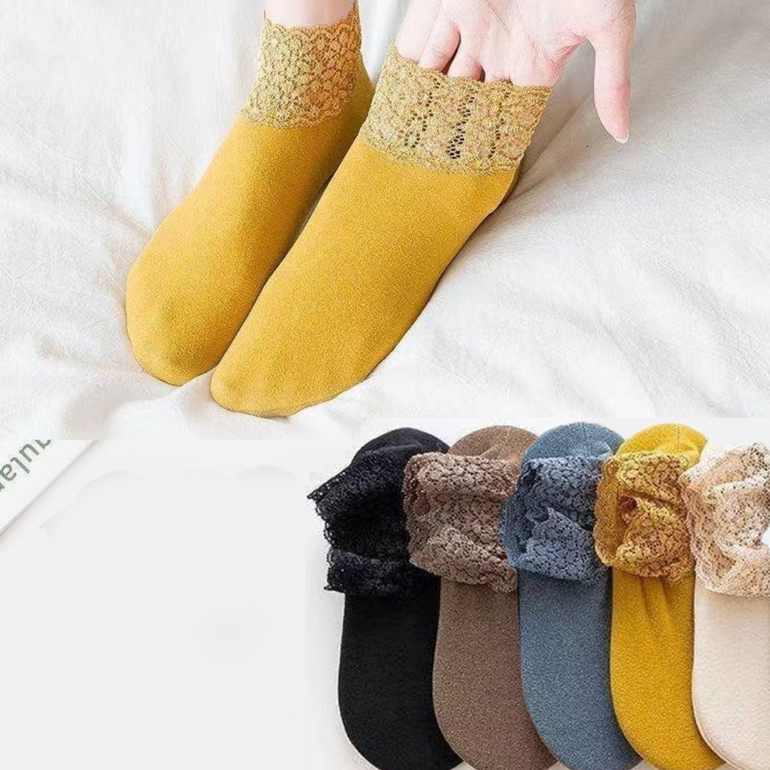 MISSLACY™ Thermal Lace Socks (Pack of 5 Colors)