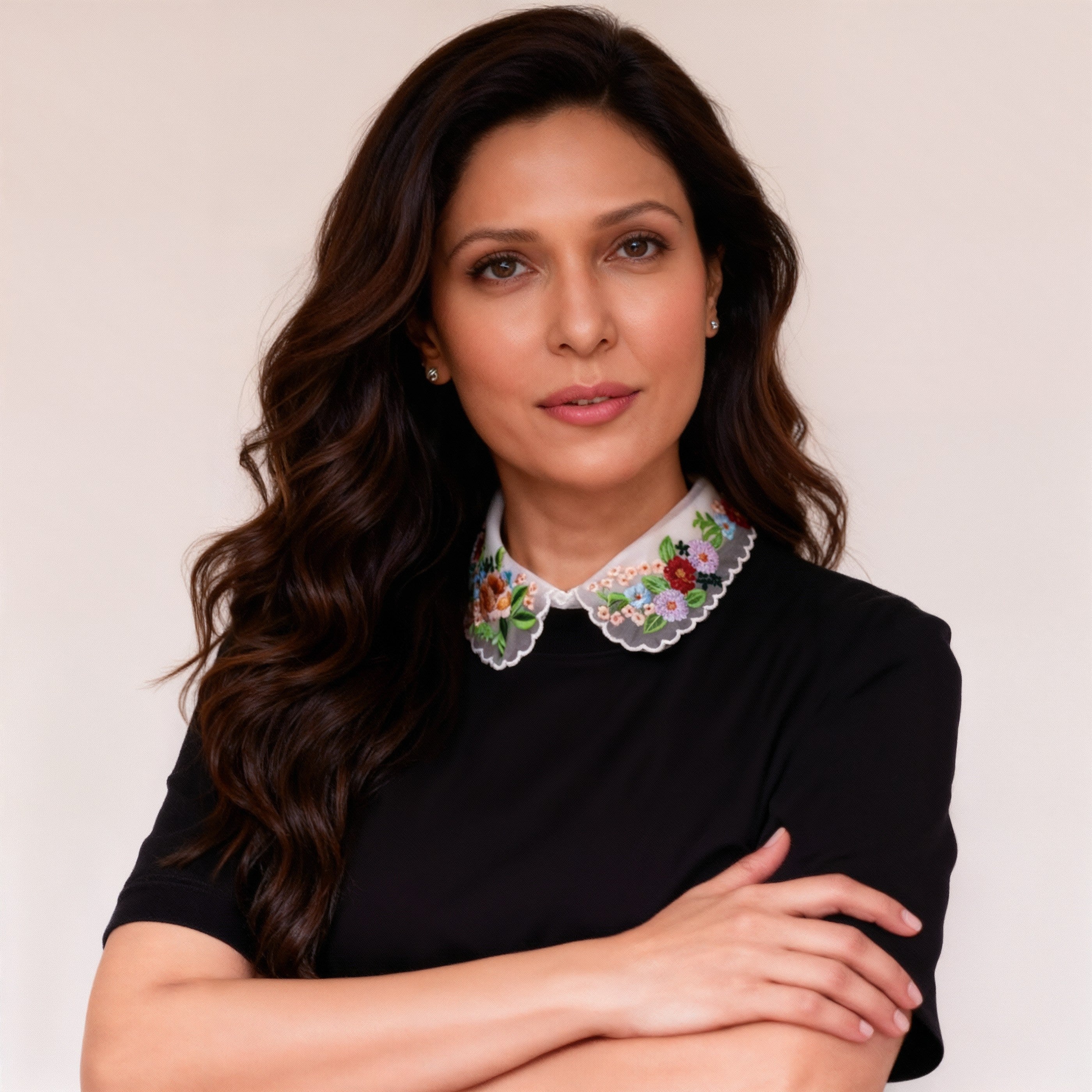 MissLacy™ Nessa Floral Embroidered Lace Collar