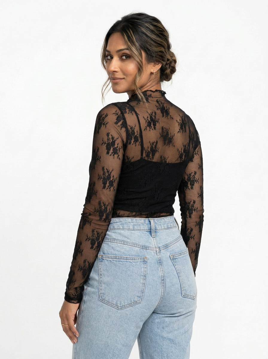 MissLacy Lace Mesh Top